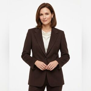 Vintage MaxMara Wool Blazer, Deep Brown